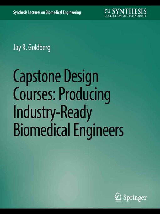 Title details for Capstone Design Courses by Jay R. Goldberg - Available